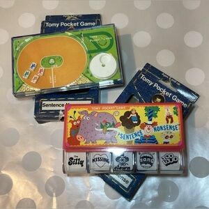 Set of 2 TOMY Vintage Pocket Games